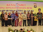 Ketua DPRD Kota Metro Hadiri Giat Kenal Pamit Kepala Kepolisian Resor Kota Metro