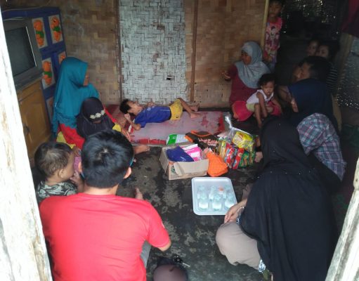 Satrio Anak Umur 12 Tahun warga Dusun Kedaung Barat Desa Kedaung, Kecamatan Sragi,Lampung Selatan Terbaring Dikasur Butuh Bantuan Kursi Roda