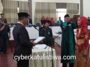 Sudi Astuti dilantik menjadi anggota DPRD Kabupaten Tanggamus melalui Pergantian Antar Waktu (PAW) dalam rapat paripurna istimewa DPRD setempat