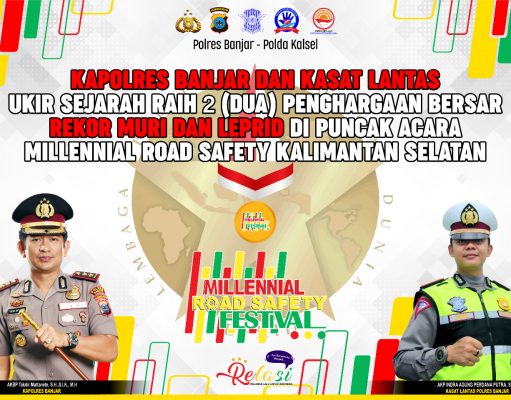 MRSF Polda Kalsel, Kapolda akan dihadiahi 2 Penghargaan Rekor Sekaligus