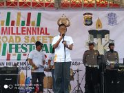 Wali Kota Metro Ikuti Acara Millennia Road Safety Festifal Di Samber Park Kota Metro.