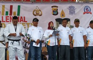 Ketua DPRD Kota Metro Ikuti Acara Millennia Road Safety Festifal Di Samber Park Kota Metro.