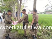 BAWASLU Dan SATPOL PP Kota Metro Tertibkan Kurang Lebih 500 Banner Capres 01