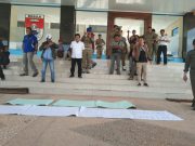 Gabungan Organisasi Aliansi jurnalistik online indonesia (AJOI), Persatuan wartawan indonesia (PWI), Aliansi Wartawan Indonesia (AWI) Lakukan Aksi Damai Ke Kantor Bupati Mesuji Dan Dinas PUPR Mesuji