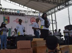 Bupati Tanggamus Hadiri Millenial Road Safety Festival Polres Tanggamus Di Lapangan Pringsewu