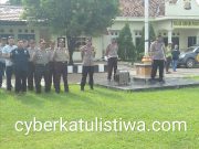 Polisi Resort (POLRES) Mesuji Lampung Gelar Upacara Apel Pengamanan Menjelang Kegiatan Milennial Road Safety Festival
