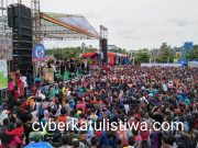 Ribuan Masyarakat Mesuji Meriahkan Acara Millenial Road Safety Festival