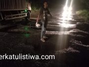 Jalan Lintas Timur Sumatra Kabupaten Tulang Bawang Semakin Hari Semakin Parah