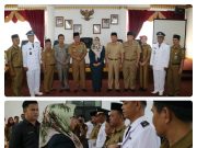 Bupati Tanggamus Hj. Dewi Handajani, Lantik 7 Pejabat Pemkab Tanggamus Di Ruang Rapat Utama Kantor Bupati Tanggamus