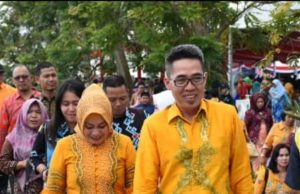 Bupati Dan Ketua TP PKK Lampung Timur Hadiri Acara Harganas XXVI Di Kalimantan Selatan