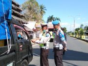 Polres Tanggamus Berikan 79 Tindak Pelanggaran (Tilang)