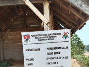Pembangunan Jalan Mesuji Dari Dana Desa (DD) Tahun Anggaran 2019 Diduga Syarat Penyimpangan
