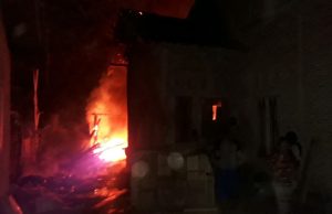 Polsek Tulang Bawang Tengah Indentifikasi & Olah TKP Kebakaran Rumah