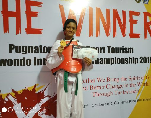 Atlet Taekwondo Metro – Lampung Kalahkan Atlet Malaysia Di Open Tournament Internasional Di Badung – Bali