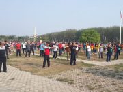 Peringatan HUT Korpri ke-48 Tahun 2019 Pemkab Tubaba Gelar Senam Bersama