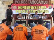 Polres Tanggamus Lakukan Konferensi Pers Hasil Operasi Cempaka Krakatau 2019