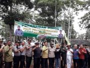 Walikota Metro Hadiri Acara Tanam Pohon Polri Peduli Lingkungan