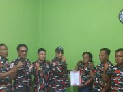 Ketua Dan Jajaran Laskar Merah Putih Tulang Bawang Barat Soan Ke Mada Lampung