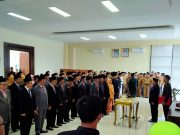 Bupati Mesuji Hadiri Kegiatan Pengangkatan, Pemidahan Dan pemberhentian (ASN) di Lingkungan Pemkab Mesuji