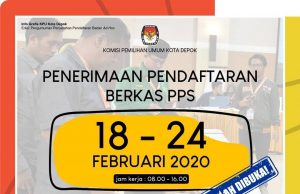 KPU Kota Depok Buka Pendaftaran PPS Mulai Tanggal 18 Februari Sampai 24 Februari 2020