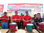 Bupati Lamtim Hadiri Acara Germas Di Desa Tanjung Harapan Kecamatan Marga Tiga