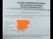 Lawan Omelan Guru, Siswa SMP Erlangga Tanggamus Dikeluarkan Dari Sekolah