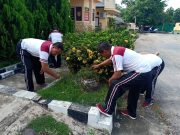 Antisipasi Virus Corona, Waka Polres Mesuji Ajak Jajarannya Bersih – Bersih Lingkungan