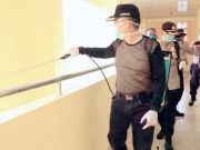 Bupati Lamtim Pimpin Langsung Penyemprotan Disinfektan Di Fasum