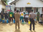Kampung Purwajaya Tulang Bawang Lakukan Penyemprotan Desinfektan Guna Cegah Virus Corona