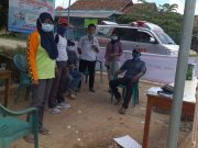 Desa Aji Jaya Mesuji Dirikan Pos Penjagaan Guna Antisipasi Penyebaran Covid 19