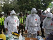 Pemkot Kota Metro Lakukan Simulasi Pemakaman Jenazah Terinfeksi Covid 19