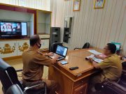 Pemkab Tanggamus Dan BPJS Kesehatan Provinsi Lampung Rapat Lalui Video Conference