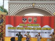 Walikota Kota Metro Pimpin Upacara Apel Gabungan Siaga Gugus Tugas Covid 19