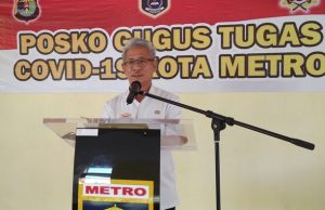 Pemkot Metro Beri Bantuan Masker Di 5 Kecamatan