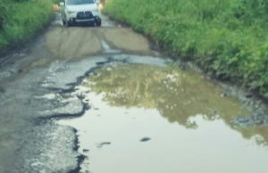 Warga Tanggamus Keluhkan Jalan Rusak Yang Tak Kunjung Di Perbaiki