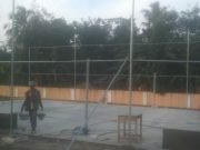 Pemdes Sriwijaya Mesuji Realisasikan Pembangunan Lapangan Volly