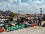 Buruh Datangi DPRD Mesuji Tolak RUU Omnisbus LAW