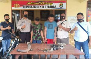 Polsek Dente Teladas Tangkap Dua Pelaku Curanmor Yang Beraksi Di Dua TKP
