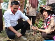 Songsong Hari Pramuka Wakil Ketua I DPRD Kota Metro Tanam Bibit Pohon