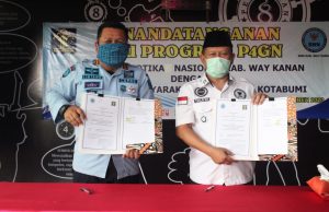Kunjungan Kerja Dan Penandatanganan Nota Kesepahaman Antara BNN Way Kanan Dengan Lapas Kelas IIA Lampung Utara