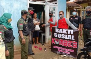 KOMBES Dan DPC HIPAKAD Kota Metro Bersama Lakukan Bhakti Sosial