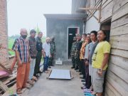 Kodim 0411/LT Hadiri Serah Terima Pembuatan MCK Oleh DPC HIPAKAD Kota Metro