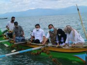 Wakil Bupati Tanggamus Kunjungi Budidaya Rumput Laut