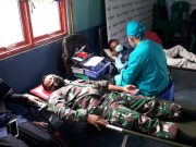 Kodim 0411/LT Lalui Sertu Mat Ismani Hadiri kegiatan Bhakti Sosial Donor Darah