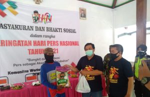 Jurnalis KWP Kembali Bagikan Ratusan Paket Sembako