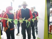 Bupati TuBaBa Launching Pusat Kerajinan Di Restoran Area Tol Way Kenanga