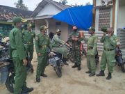 Dandim 0411/LT : Berikan Imbauan Tentang Covid 19 Kepada Warga Secara Penuh Keakraban