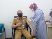 Pemkab Tanggamus Lakukan Vaksinasi Covid19 Pertama