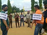 Polres Dan Kejaksaan Negeri Tanggamus Gelar Reka Adegan Ulang Kasus Pembunuhan