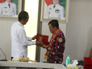 Asisten II Lambar Terima Kunker Asisten Pemerintahan dan Kesra Kota Lubuk Linggau Provinsi Sumatera Selatan